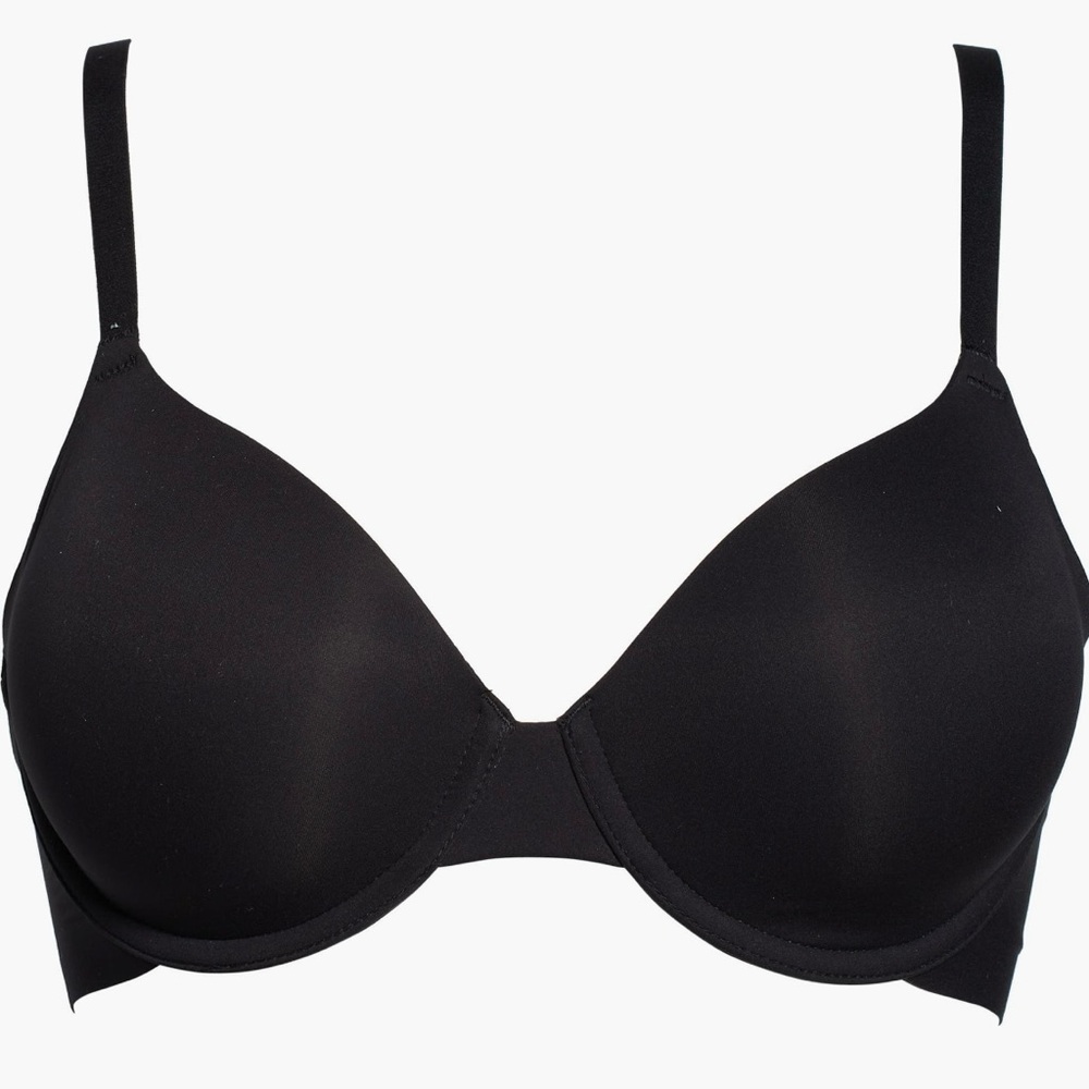 Wacoal Comfort Wire Adjustable Strap Black Bra Size 34DD #855397